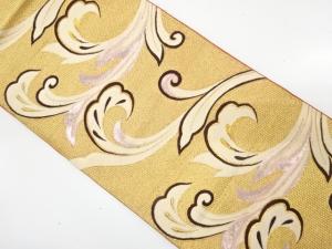 アンティーク　唐花模様織り出し袋帯（着用可）